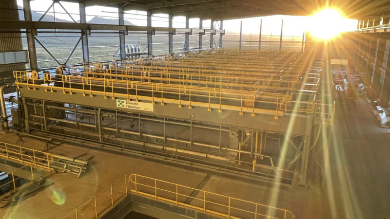 Installation at the plant